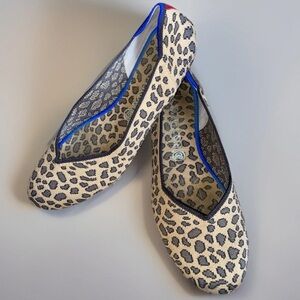ROTHY’S The Flat Leopard Print Round Toe Slip On Ballet Flats | 11.5 US Retired